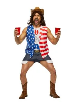 Seeing Red American Cowboy Costume For Men -Video Game Costumes Shop mens american cowboy costume alt 2