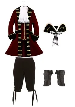 Fun Costumes Deluxe Captain Hook Costume -Video Game Costumes Shop mens ultimate captain hook costume alt 17
