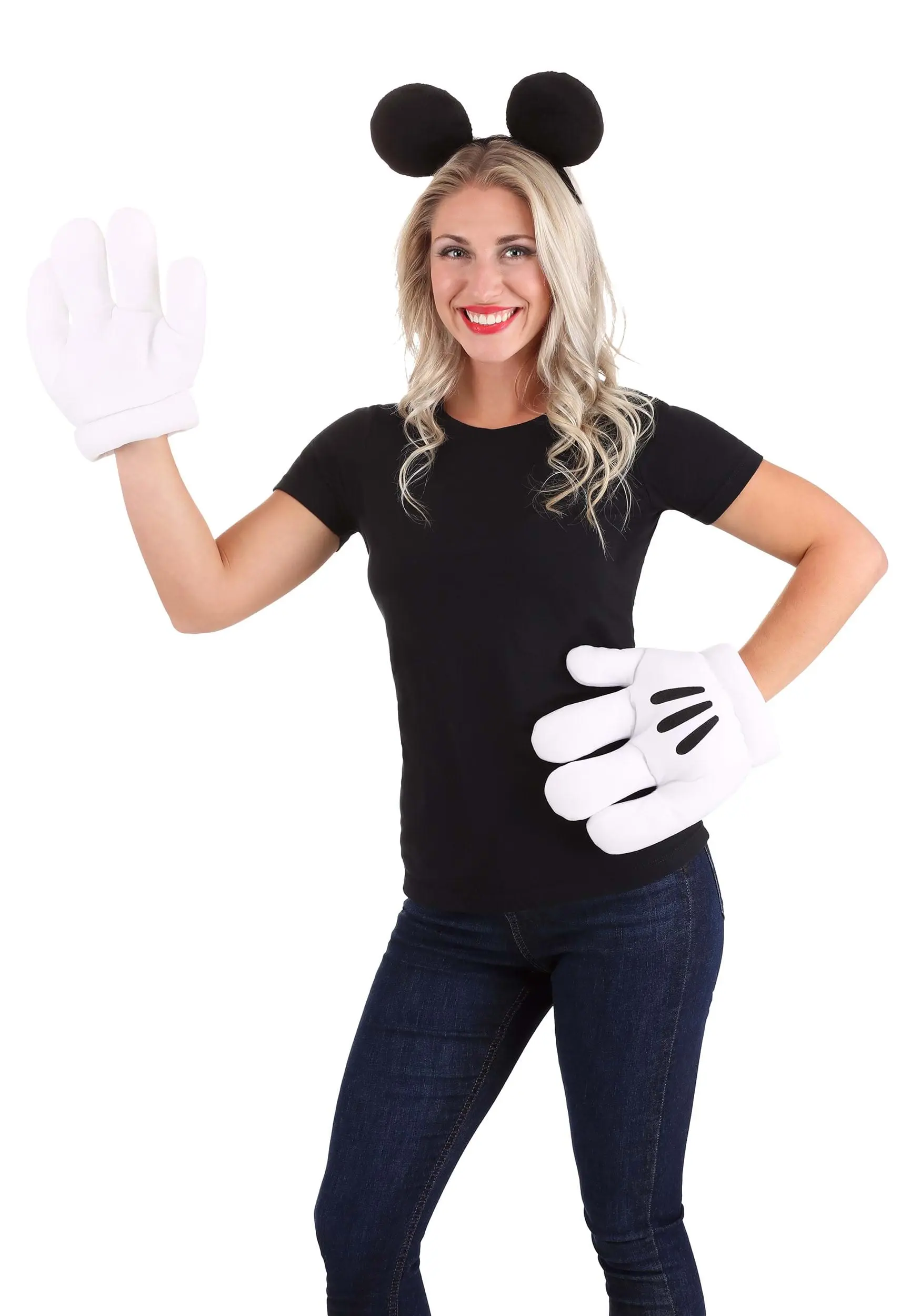 Elope Women's Mickey Ears & Glove Set 10 Elope Women's Mickey Ears & Glove Set - Image 8