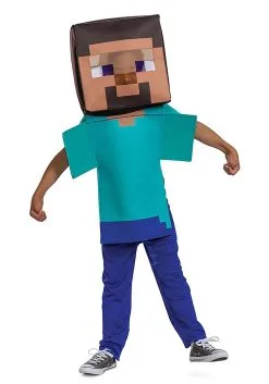 Disguise Minecraft Child Adaptive Steve Costume