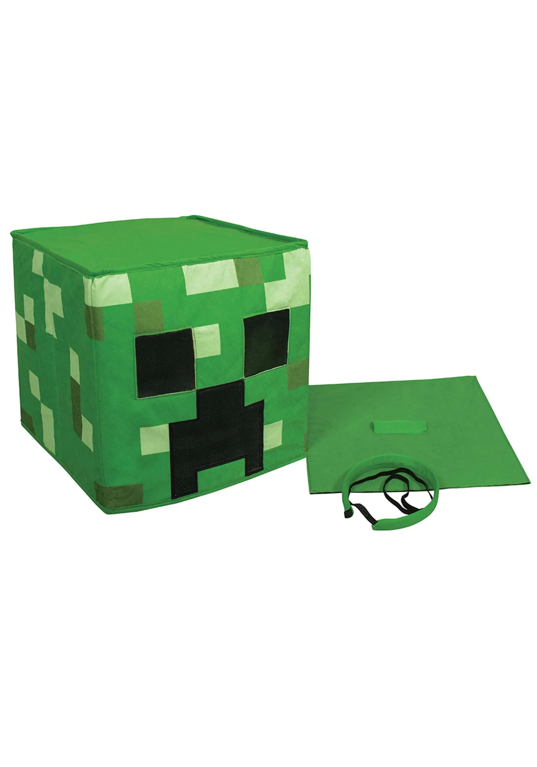 Disguise Minecraft Creeper Block Head Mask 4 Disguise Minecraft Creeper Block Head Mask - Image 2