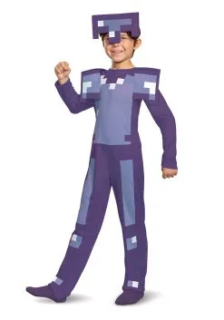 Disguise Kid's Minecraft Enchanted Diamond Armor Classic Costume