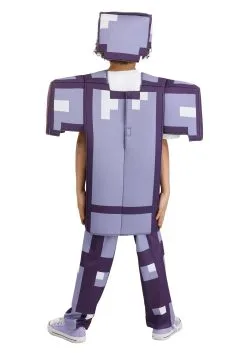 Disguise Limited Kid's Minecraft Enchanted Armor Deluxe Kid's Costume 15 Disguise Limited Kid's Minecraft Enchanted Armor Deluxe Kid's Costume -Video Game Costumes Shop minecraft enchanted diamond armor deluxe child cos alt 5