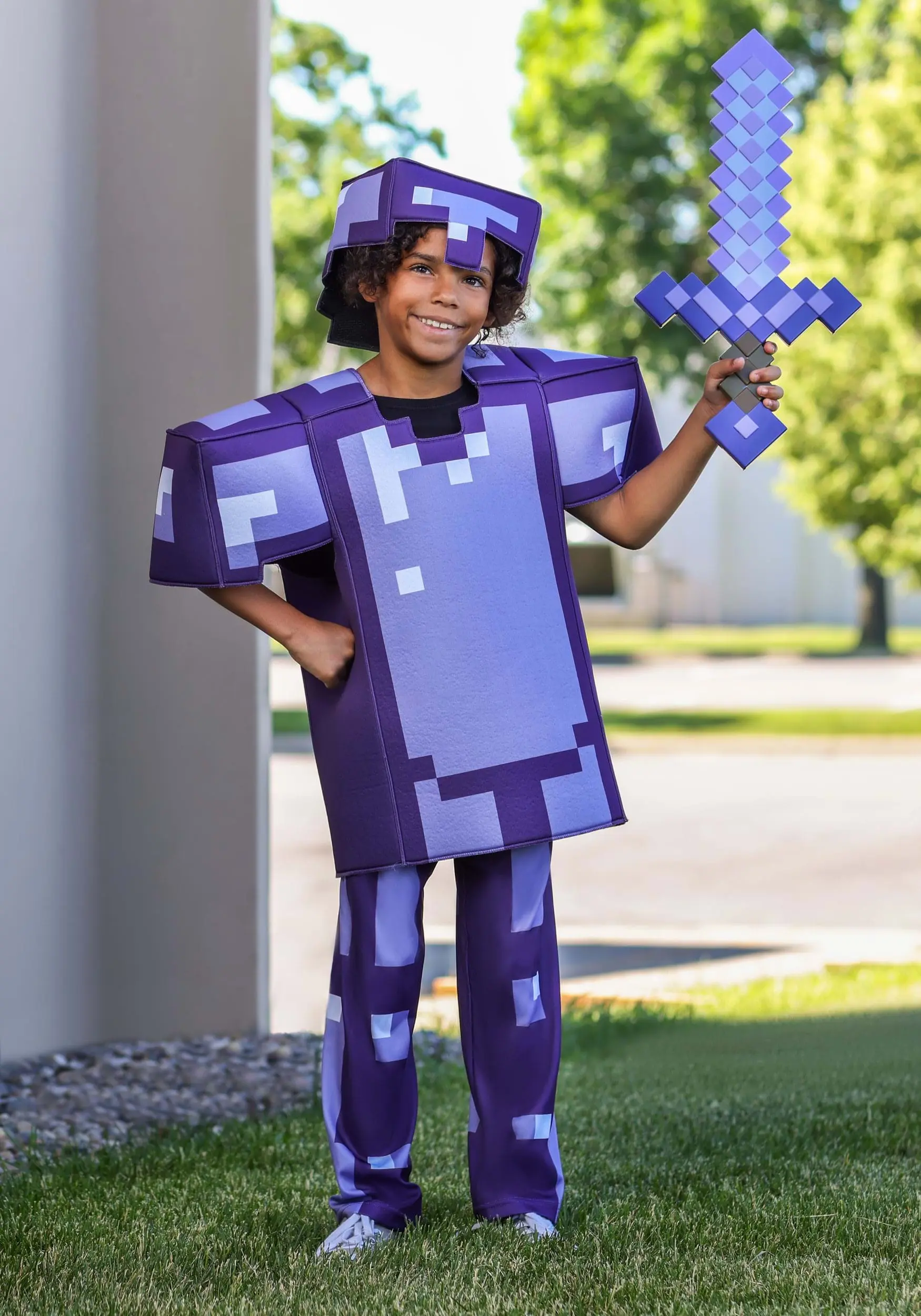 Disguise Limited Kid's Minecraft Enchanted Armor Deluxe Kid's Costume 3 Disguise Limited Kid's Minecraft Enchanted Armor Deluxe Kid's Costume