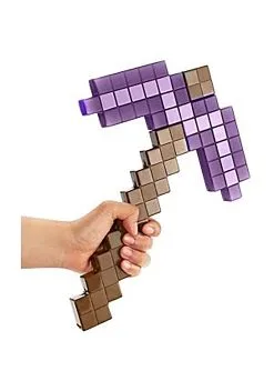 MATTEL Minecraft Enchanted Pickaxe Toy Accessory -Video Game Costumes Shop minecraft enchanted pickaxe alt 2