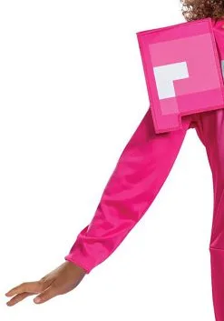 Disguise Girl's Minecraft Classic Pink Armor Costume -Video Game Costumes Shop minecraft girls classic pink armor costume alt 5