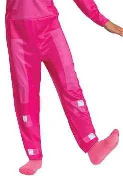 Disguise Girl's Minecraft Classic Pink Armor Costume -Video Game Costumes Shop minecraft girls classic pink armor costume alt 6