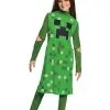 Disguise Minecraft Girl's Creeper Classic Costume 1 Disguise Minecraft Girl's Creeper Classic Costume -Video Game Costumes Shop minecraft girls creeper classic costume main1