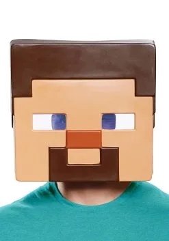 Disguise Minecraft Steve Full-Face Mask For Adults.
