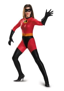 Disguise Adult Womens Mrs. Incredible Bodysuit Costume