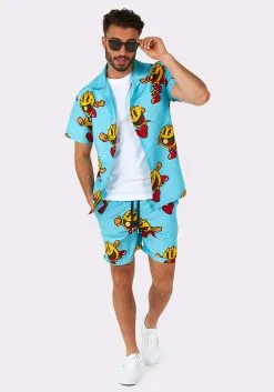 Opposuits Pac-Man Waka Waka Swimsuit & Shirt For Men -Video Game Costumes Shop pac man mens waka waka swimsuit and shirt alt 1