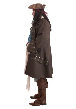 Fun Costumes Jack Sparrow Pirate Costume For Plus Size Men From Disney's Pirates Of The Caribbean 13 Fun Costumes Jack Sparrow Pirate Costume For Plus Size Men From Disney's Pirates Of The Caribbean -Video Game Costumes Shop plus adult deluxe jack sparrow pirate costume alt 5