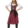 LF Products Pte. Ltd. Plus Size Burgundy Pirate Wench Costume