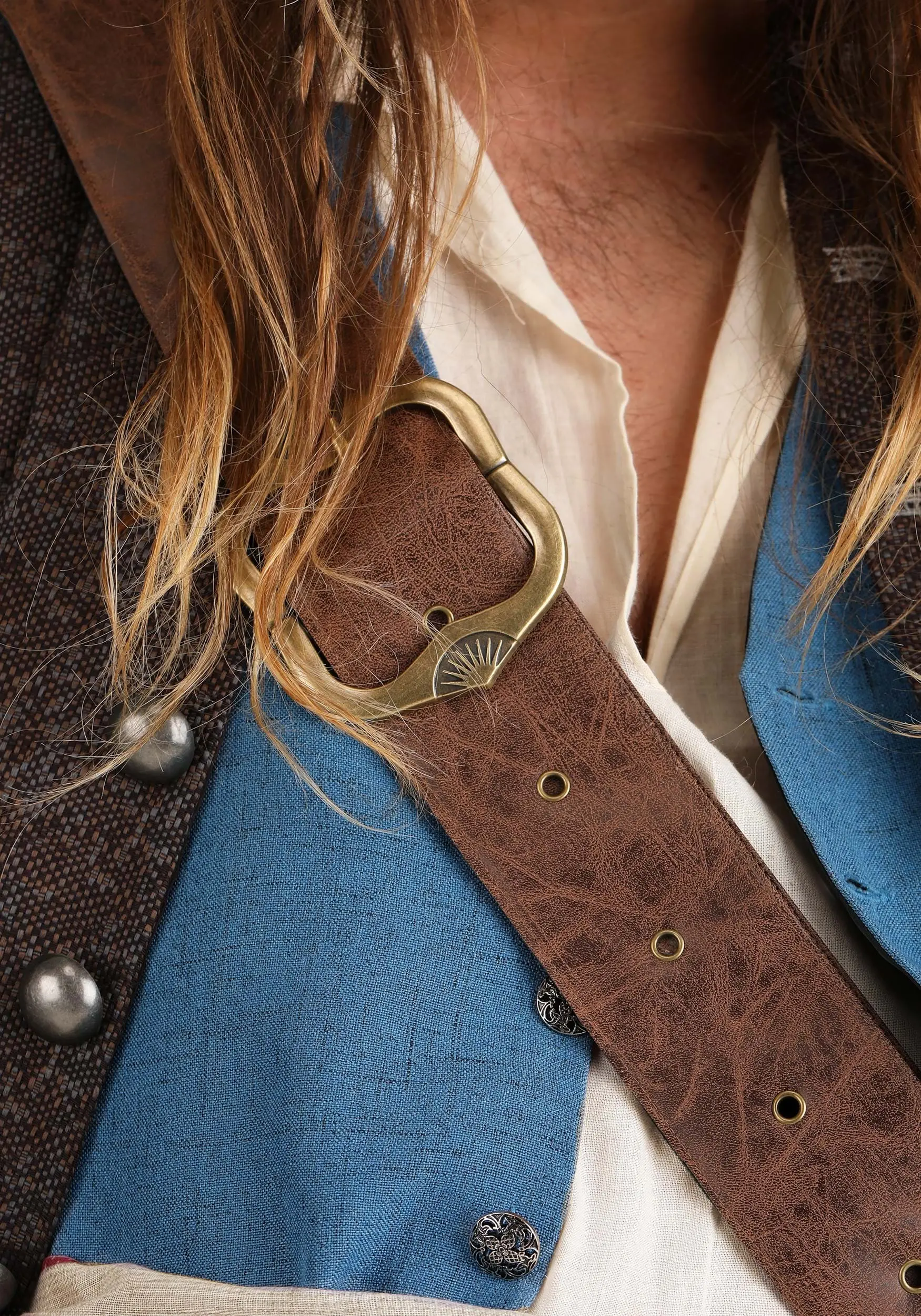 Fun Costumes Captain Jack Sparrow Costume For Plus Size Men From Disney's Pirates Of The Caribbean 9 Fun Costumes Captain Jack Sparrow Costume For Plus Size Men From Disney's Pirates Of The Caribbean - Image 7