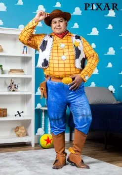 Fun Costumes Disney Deluxe Woody Toy Story Plus Size Costume For Men