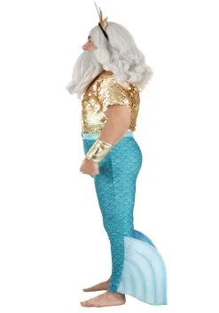 Fun Costumes Disney Plus Size Little Mermaid King Triton Costume For Men -Video Game Costumes Shop plus size king triton costume alt 3
