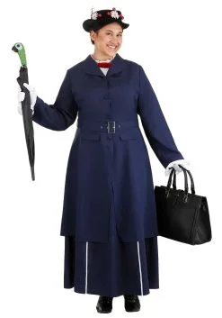 Fun Costumes Women's Plus Size Mary Poppins Costume -Video Game Costumes Shop plus size mary poppins costume alt 4