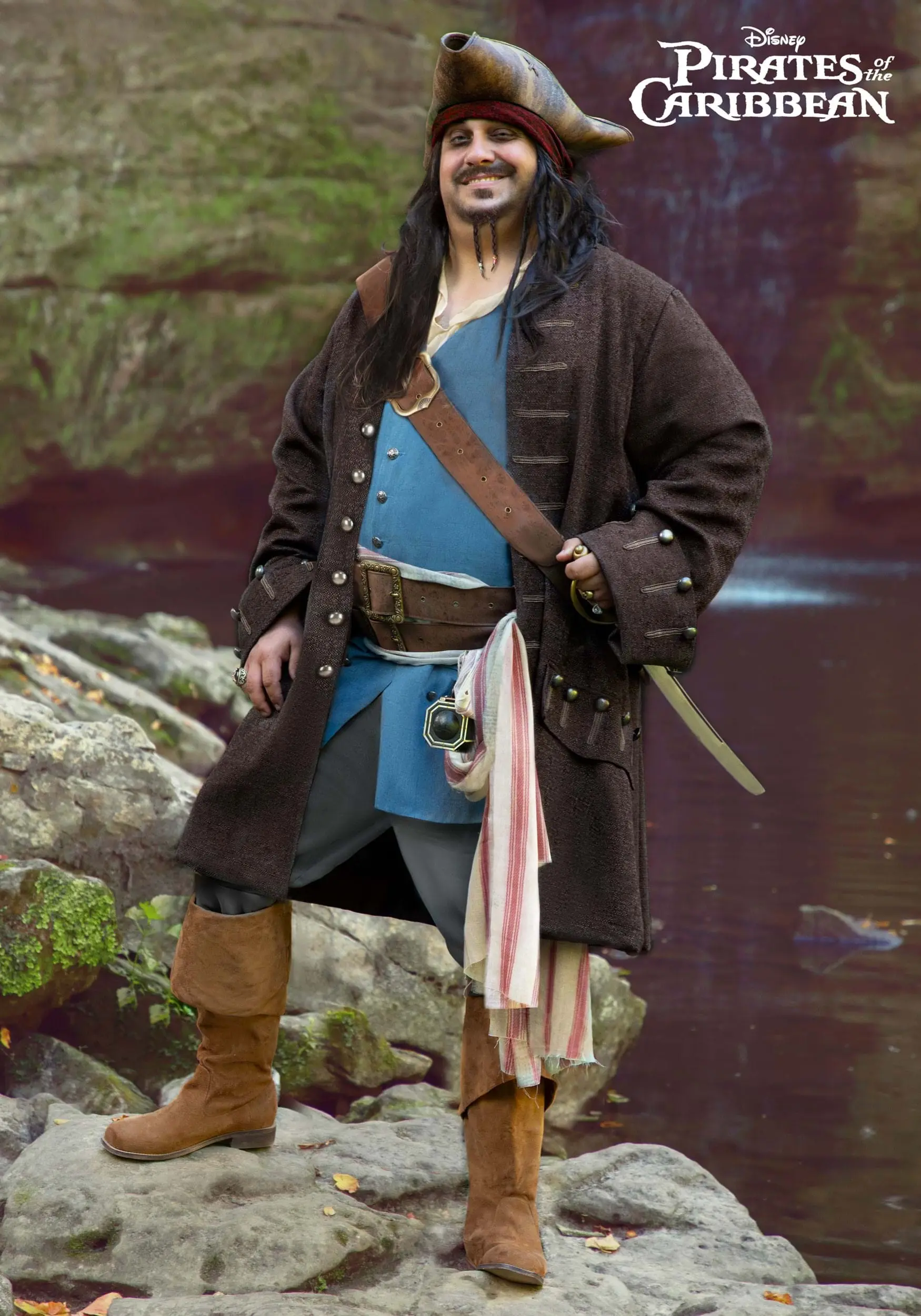 Fun Costumes Captain Jack Sparrow Costume For Plus Size Men From Disney's Pirates Of The Caribbean 3 Fun Costumes Captain Jack Sparrow Costume For Plus Size Men From Disney's Pirates Of The Caribbean