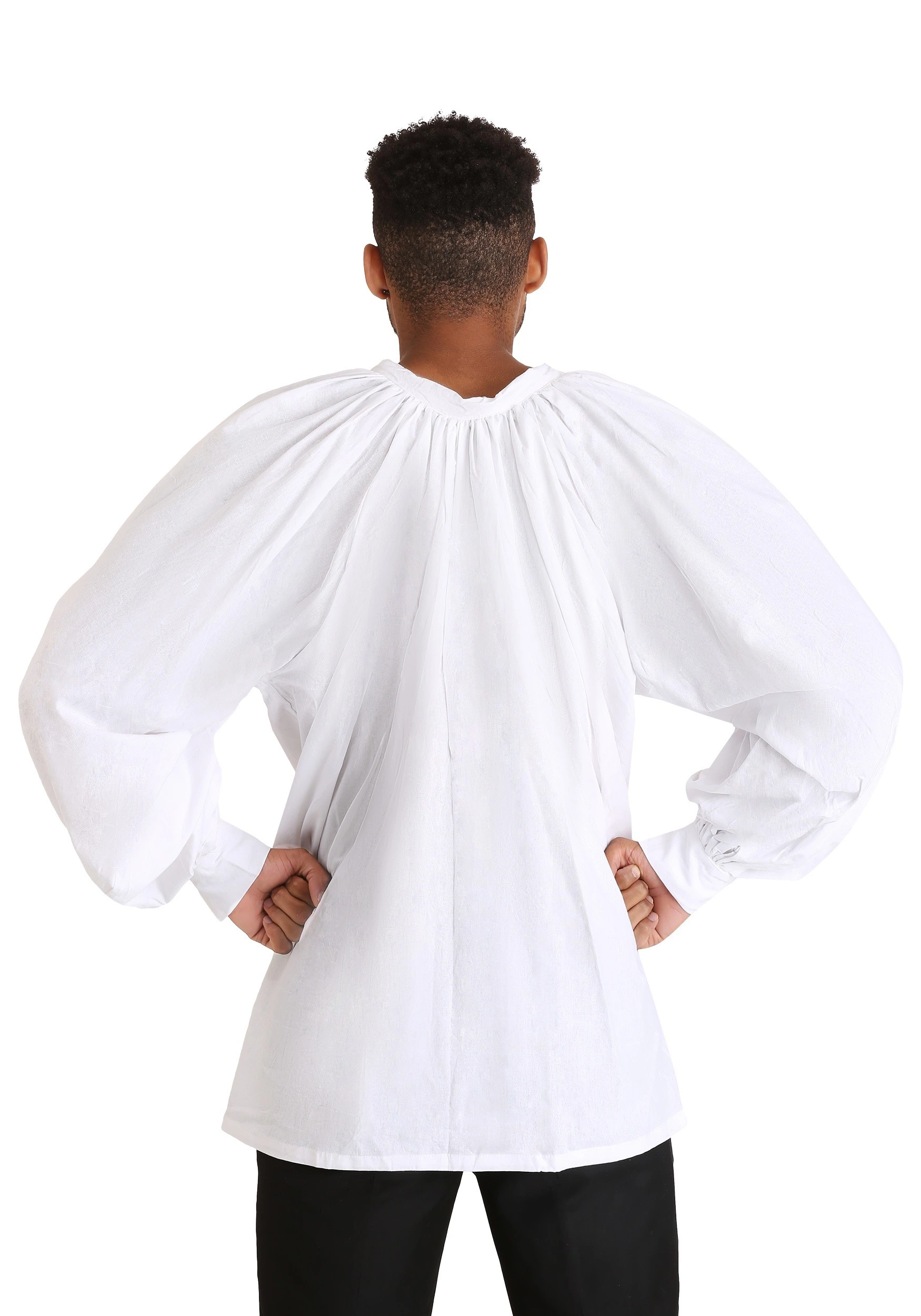 Fun Costumes Plus Size White Peasant Shirt 4 Fun Costumes Plus Size White Peasant Shirt - Image 2