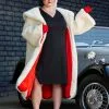 Fun Costumes Cruella De Vil Coat Costume For Plus Size Women From Disney's 101 Dalmatians -Video Game Costumes Shop plus size womens deluxe cruella de vil costume 2 1