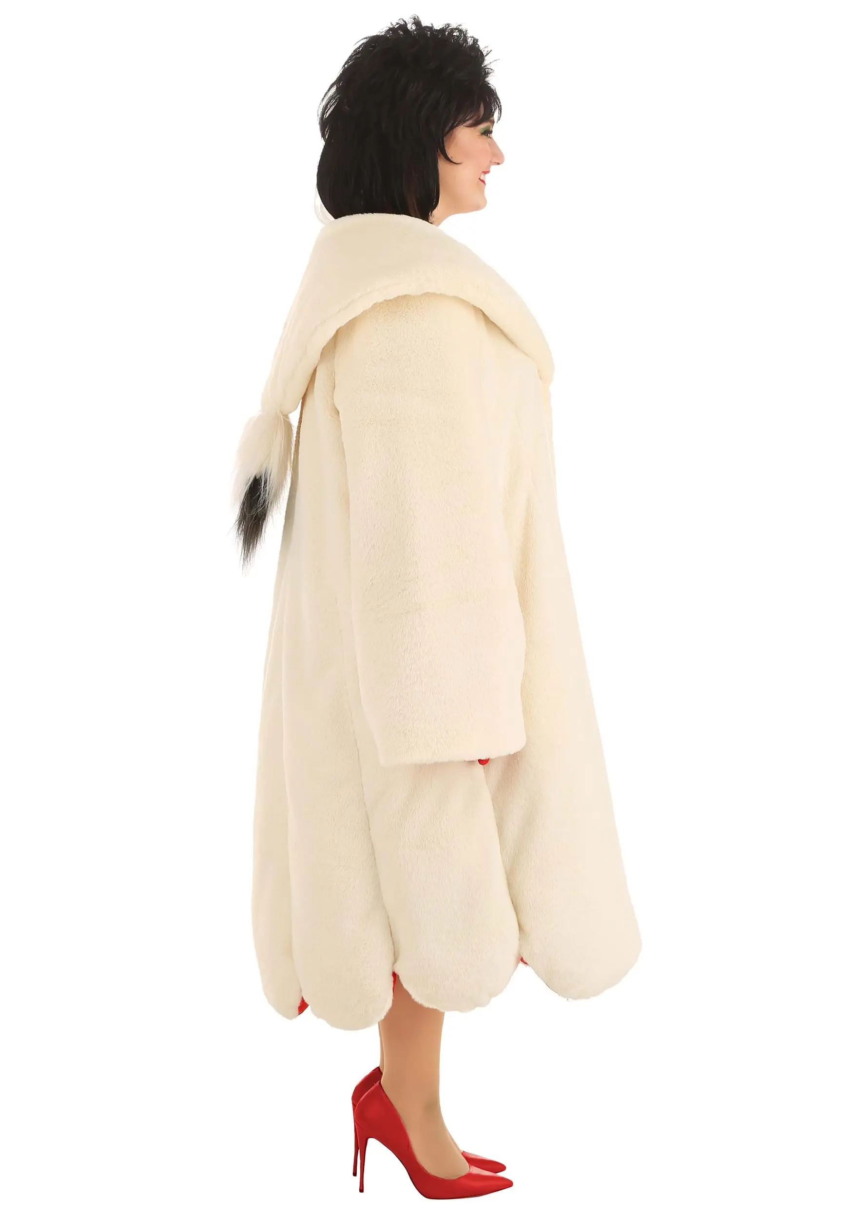 Fun Costumes Cruella De Vil Coat Costume For Plus Size Women From Disney's 101 Dalmatians 10 Fun Costumes Cruella De Vil Coat Costume For Plus Size Women From Disney's 101 Dalmatians - Image 8