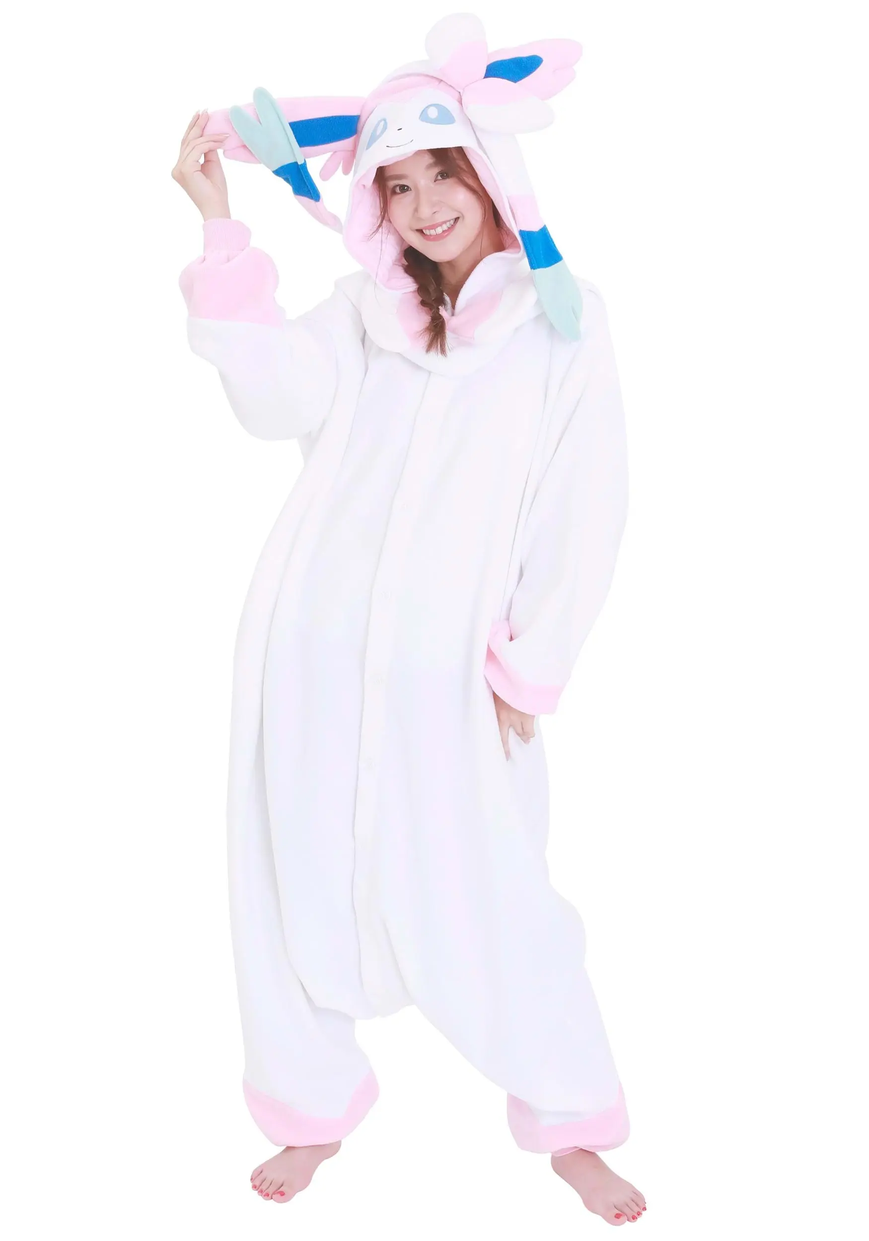 Sazac Adult Pokémon Sylveon Kigurumi 3 Sazac Adult Pokémon Sylveon Kigurumi