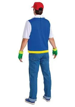 Disguise Adult Pokémon Classic Ash Ketchum Costume -Video Game Costumes Shop pokemon adult unisex classic ash ketchum costume alt 1