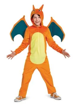 Disguise Limited Kid's Pokémon Charizard Deluxe Costume 11 Disguise Limited Kid's Pokémon Charizard Deluxe Costume -Video Game Costumes Shop pokemon child charizard deluxe costume alt 2