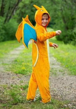 Disguise Limited Kid's Pokémon Charizard Deluxe Costume 9 Disguise Limited Kid's Pokémon Charizard Deluxe Costume -Video Game Costumes Shop pokemon child charizard deluxe costume alt 4
