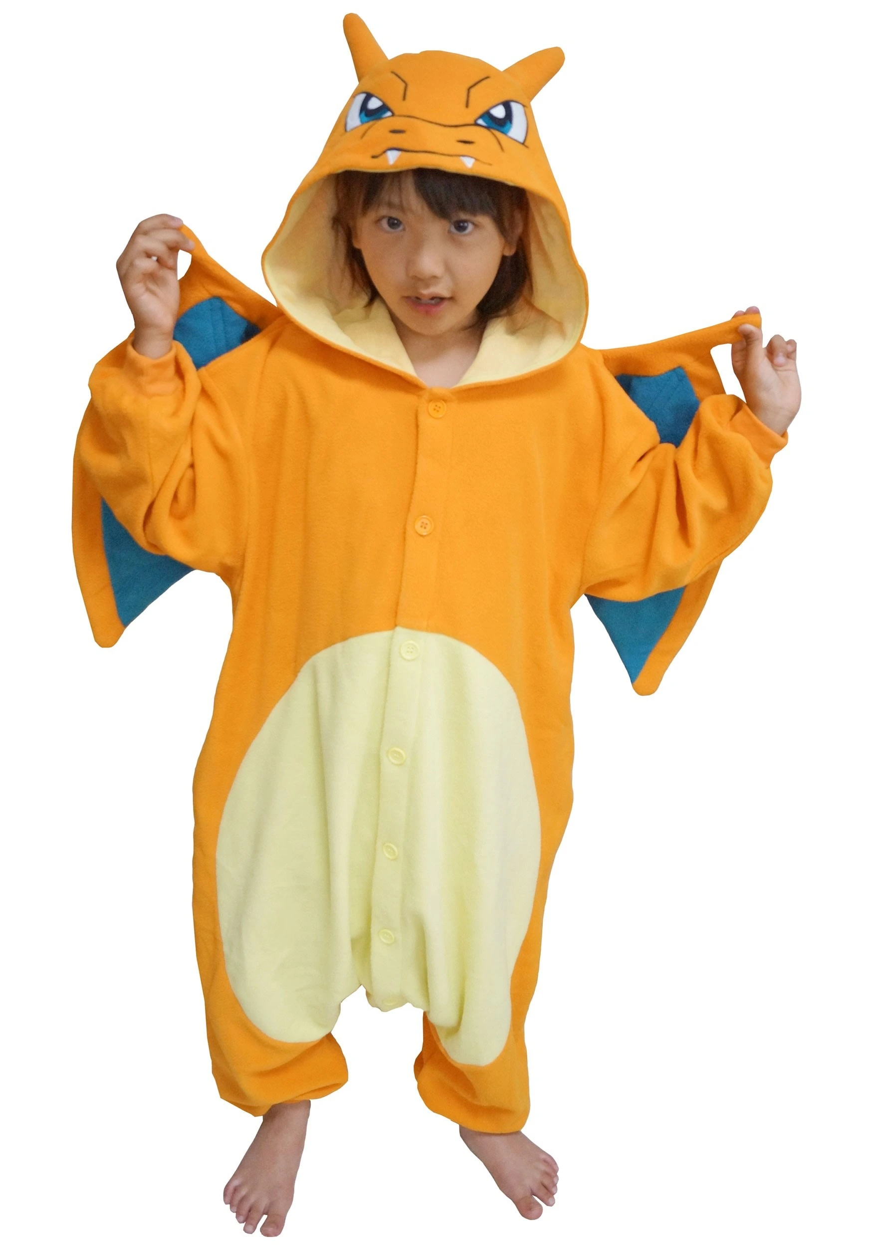 Sazac Kid's Pokémon Charizard Kigurumi Costume 3 Sazac Kid's Pokémon Charizard Kigurumi Costume