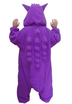 Sazac Pokémon Gengar Kigurumi For Kids -Video Game Costumes Shop pokemon gengar child kigurumi alt 3