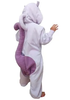 Sazac Kid's Pokémon Mewtwo Kigurumi Costume -Video Game Costumes Shop pokemon mewtwo childs kigurumi alt 2 upd