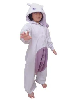Sazac Kid's Pokémon Mewtwo Kigurumi Costume -Video Game Costumes Shop pokemon mewtwo childs kigurumi alt 3