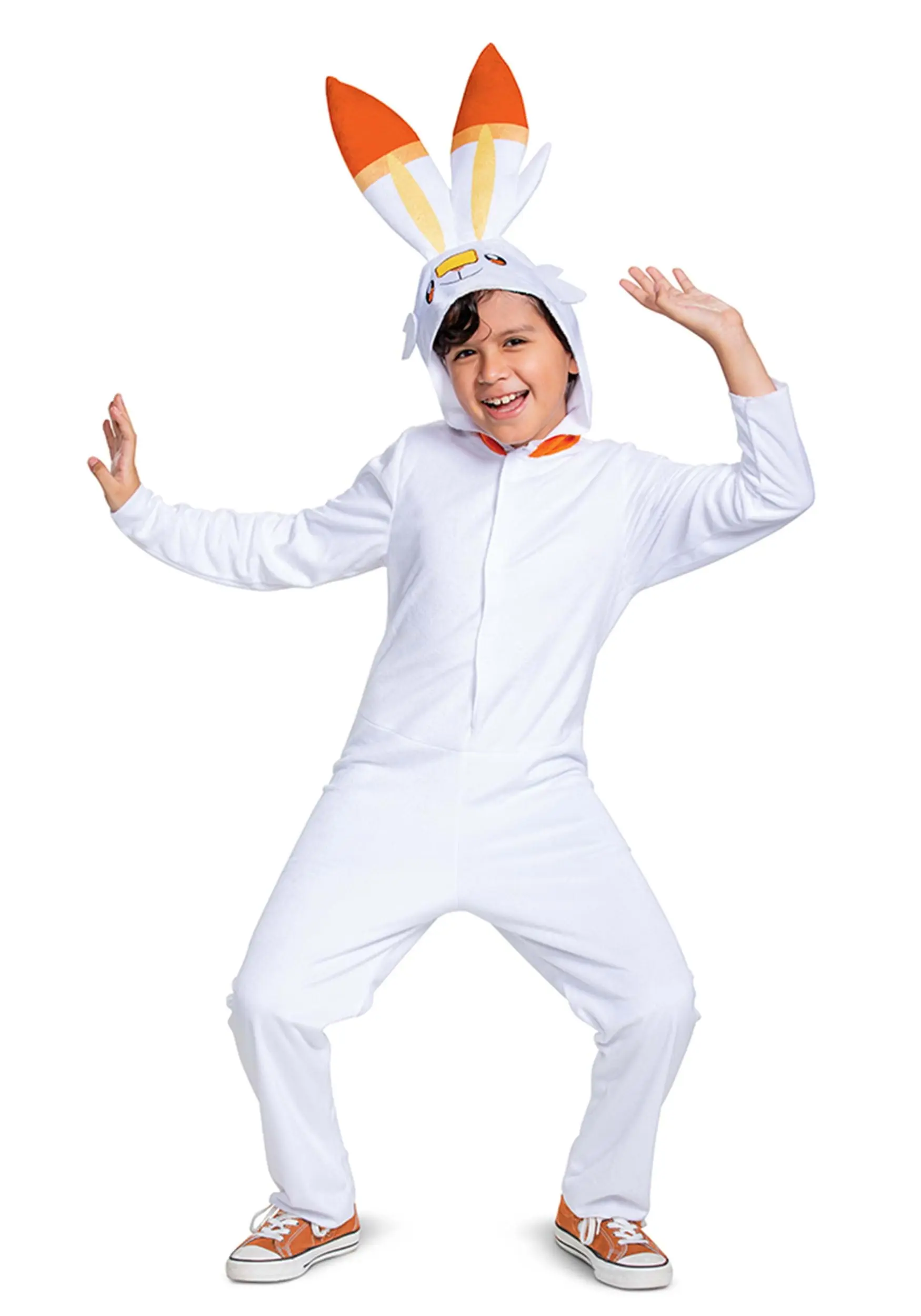 Disguise Kid's Pokémon Scorbunny Hooded Jumpsuit Classic Costume 3 Disguise Kid's Pokémon Scorbunny Hooded Jumpsuit Classic Costume