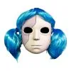 TRICK OR TREAT STUDIOS Sally Face Mask And Wig Combo For Adults 2 TRICK OR TREAT STUDIOS Sally Face Mask And Wig Combo For Adults -Video Game Costumes Shop sally face mask and wig combo