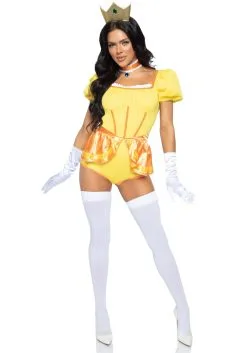 LEG AVENUE Sexy Sunflower Princess Costume For Women -Video Game Costumes Shop sexy sunflower princess womens costume alt 2