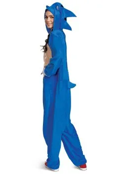 Disguise Sonic 2 Sonic Movie Costume For Adults 9 Disguise Sonic 2 Sonic Movie Costume For Adults -Video Game Costumes Shop sonic 2 adult sonic movie costume alt 3