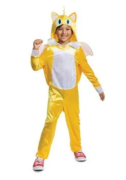 Disguise Sonic 2 Classic Tails Movie Costume For Kids -Video Game Costumes Shop sonic 2 child classic tails movie costume alt 6