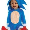 Disguise Limited Sonic The Hedgehog 2 Infant Sonic Costume -Video Game Costumes Shop sonic 2 infant sonic costume