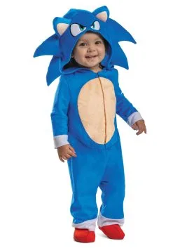 Disguise Limited Sonic The Hedgehog 2 Infant Sonic Costume -Video Game Costumes Shop sonic 2 infant sonic costume alt 2