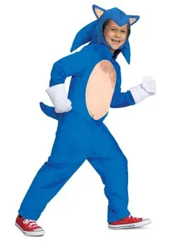 Disguise Sonic 2 Deluxe Sonic Movie Costume For Kids -Video Game Costumes Shop sonic 2 kids deluxe sonic movie costume alt 3