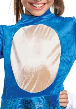 Disguise Sonic 2 The Movie Sonic Costume For Girls -Video Game Costumes Shop sonic 2 the movie sonic girls costume alt 3