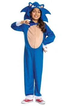 Disguise Sonic Movie 2 Classic Costume For Kids -Video Game Costumes Shop sonic movie 2 child classic costume alt 3