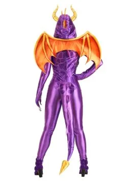 Fun Costumes Spyro The Dragon Costume Jumpsuit For Women -Video Game Costumes Shop spyro the dragon womens costume jumpsuit alt 2