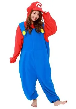 Sazac Super Mario Brothers Adult Mario Kigurumi Costume