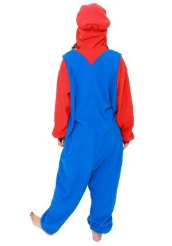Sazac Super Mario Brothers Adult Mario Kigurumi Costume -Video Game Costumes Shop super mario brothers adult mario kigurumi costume alt 3