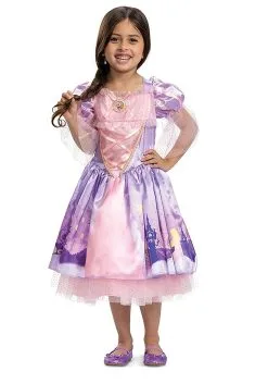 Disguise Disney Tangled Girl's Deluxe Toddler Repunzel Costume