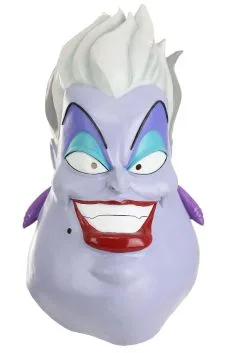 Elope Disney The Little Mermaid Ursula Latex Mask -Video Game Costumes Shop the little mermaid ursula latex mask alt 3