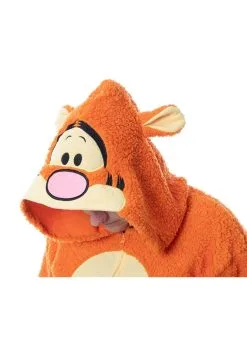 MJC International Adult Tigger Union Suit -Video Game Costumes Shop tigger kigurumi union suit alt 2