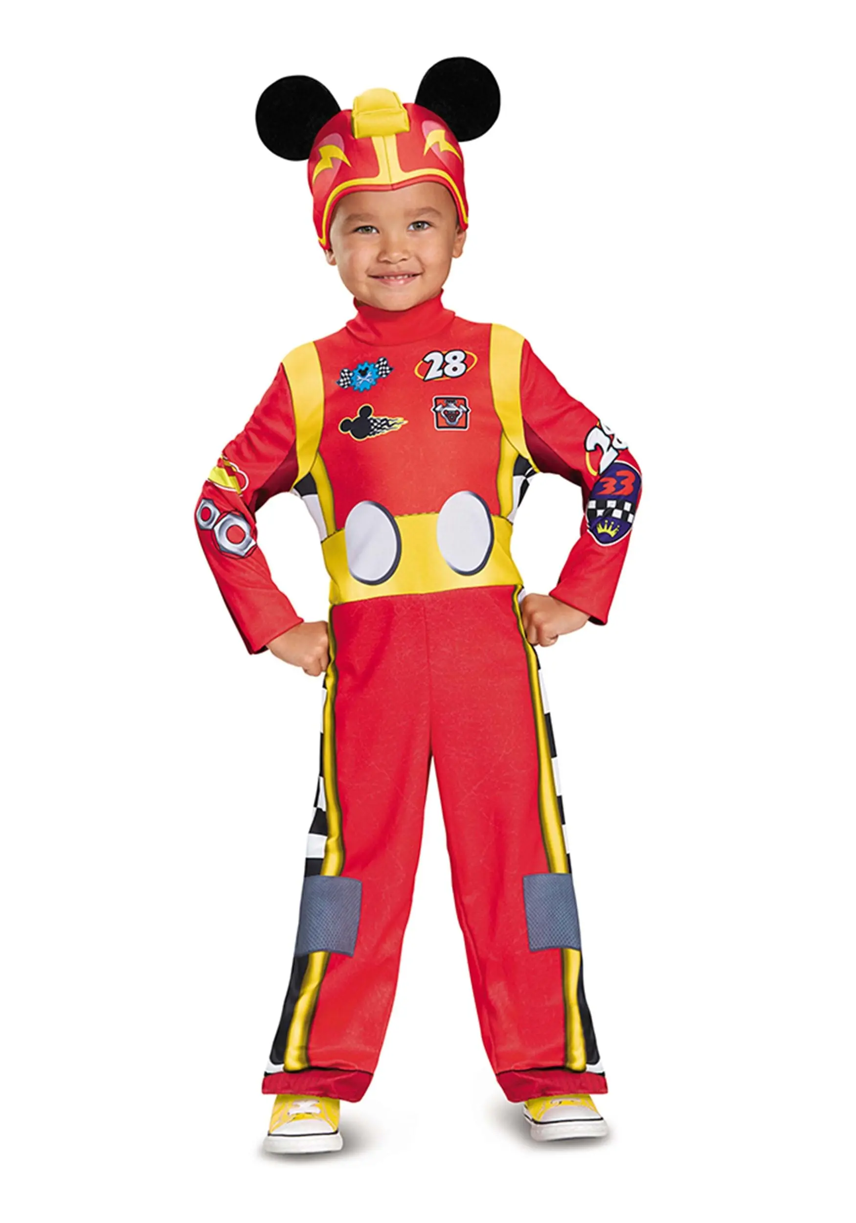 Disguise Toddler Classic Mickey Roadster Costume 3 Disguise Toddler Classic Mickey Roadster Costume